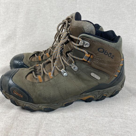 Oboz Womens Hiking Boots Size 10W Bridger Premium Mid B-DRY Dark Oak Shoes - Picture 2 of 12
